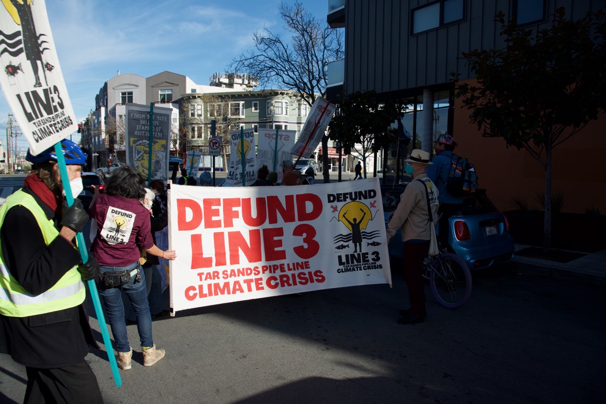 XRSFBay Confront Chase Bank in Solidarity with 'Stop Line 3' Indigenous Water Protectors in Minnesota:March 11th, 2021